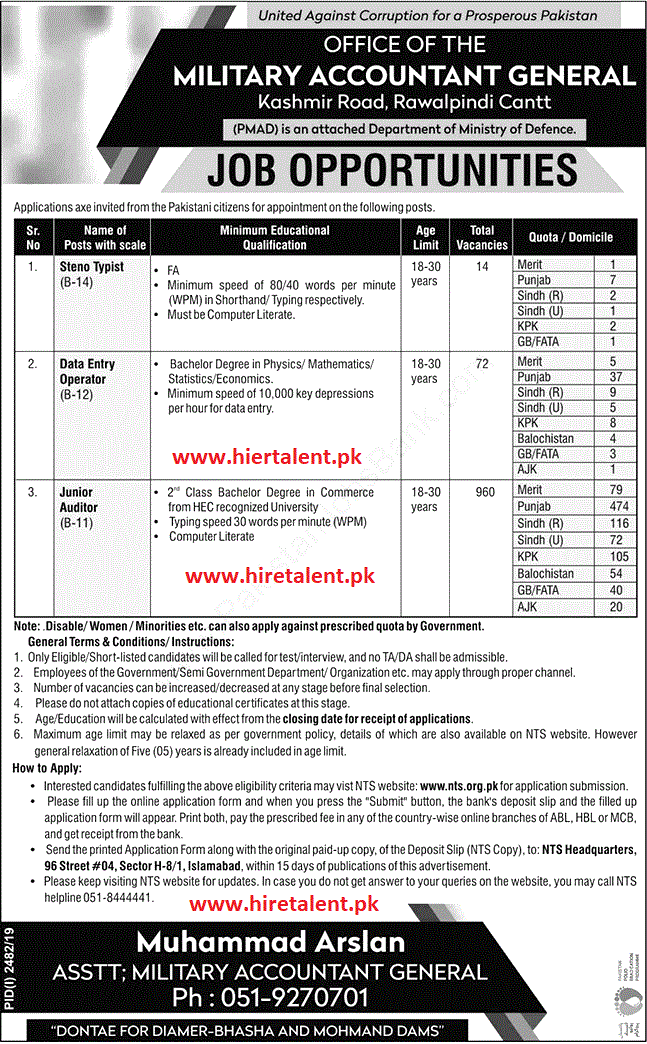 Advertise Image for Military Accountant General Office Jobs 2023