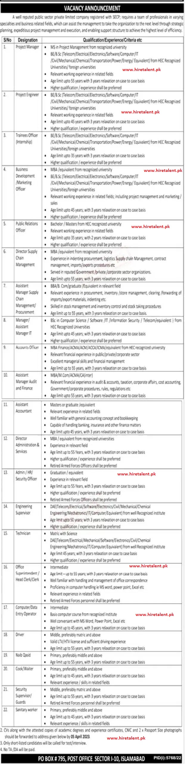 Advertisement Image for Public Sector Organization Jobs 2023 - FPSC Jobs Advertisement is the title and key phrase of this post.