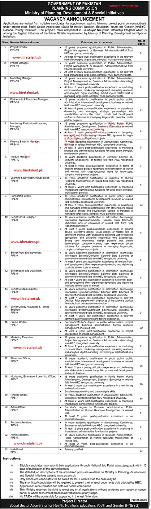 Advertisement Image for Planning Commission Jobs 2023.