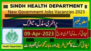 Sindh Health Department Jobs 2023 - Jobs in Hyderabad Sindh